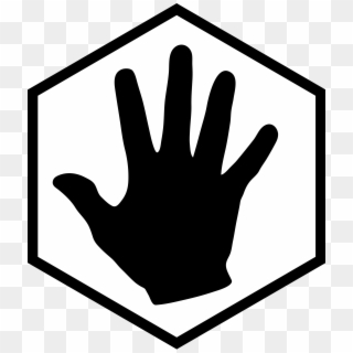 Black Hands Png - 6 Sided Polygon, Transparent Png