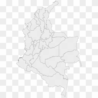 Administrative Divisions Of Colombia - Outline Of Colombia Bogota, HD Png Download