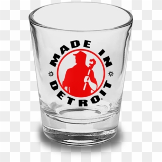 Mid Made In Detroit - Pint Glass, HD Png Download