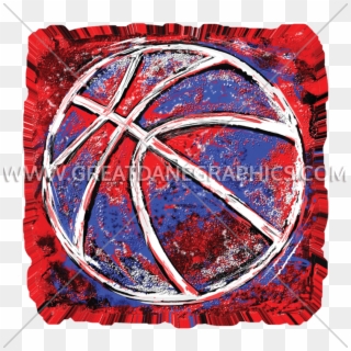 Grunge Basketball - Circle, HD Png Download