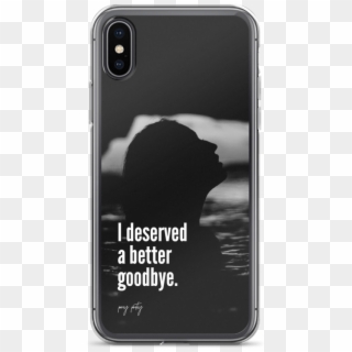 Better Goodbye Iphone Mockup Case On Phone Iphone X - Iphone, HD Png Download