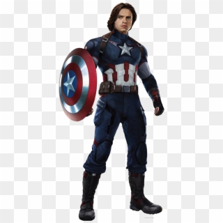 Captain America Bucky Barnes - Captain America Full Body, HD Png Download