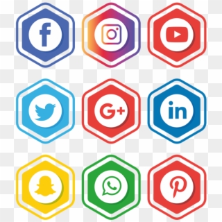 Social Media Icons Illustrator - Free Transparent Social Media Icon, HD Png Download