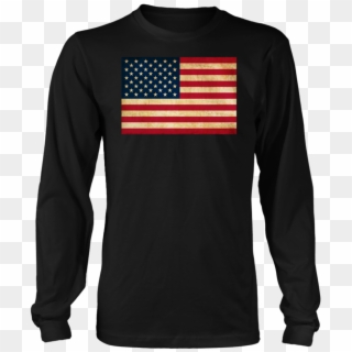 Grunge Vintage Patriotic American Flag Tshirt - American Flag, HD Png Download