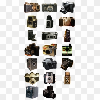 Vintage Objects Png Image - Old Cameras, Transparent Png