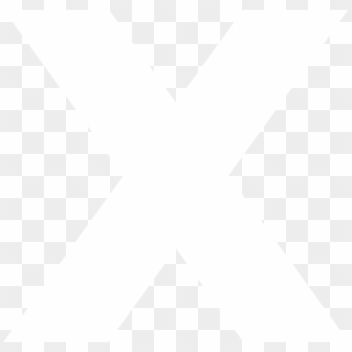 X - Transparent White X Png, Png Download