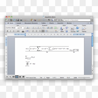 Microsoft Word Enter Image Description Here - Microsoft Word 2011, HD Png Download