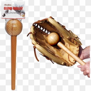 View Larger - Baseball Glove Breaking In Bat, HD Png Download
