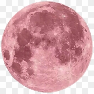 #pink #moon #aesthetic #bloodmoon - Transparent Tumblr Overlays Moon, HD Png Download