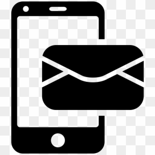 Email Message By Mobile Phone Comments - Phone Message Icon Png, Transparent Png