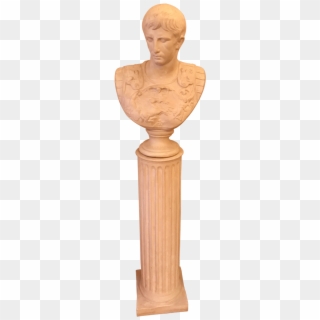 This Tall, Neoclassical Bust With A Pedestal Base Is - Carving, HD Png Download