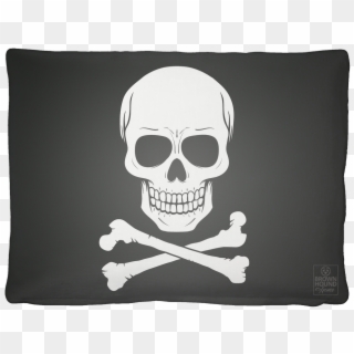 Skull And Crossbones Dog Bed - De Tête De Mort, HD Png Download
