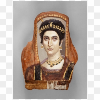 Mummy Portrait Of Isidora - Roman Egyptian Mummy, HD Png Download
