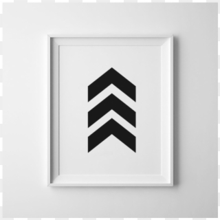 Geometric Art, Wall Print, Black Chevrons, Chevron - Emblem, HD Png Download