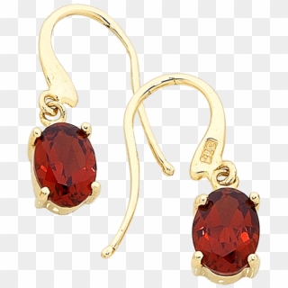 Gold Garnet Earrings - Ear Rings Transparent Png, Png Download