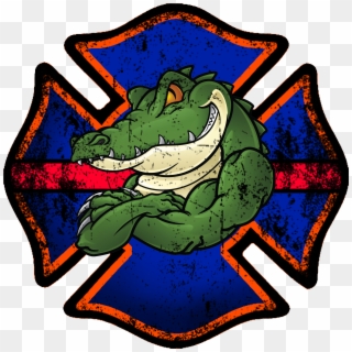 Florida Gator Firefighter Decal - Ken Hood Cal Oes, HD Png Download