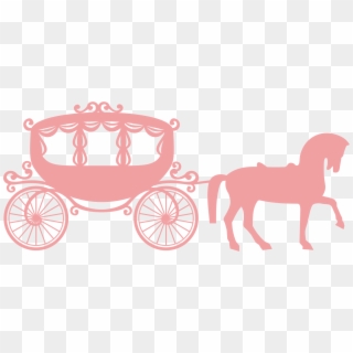 Horse And Buggy Carriage Horse-drawn Vehicle Clip Art - Silhouette Carriage, HD Png Download