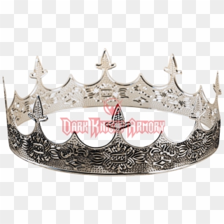 Silver Medieval Crown - Corona Edad Media Jpg, HD Png Download