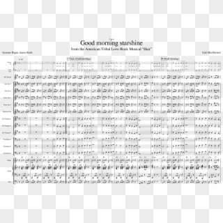 Good Morning Starshine Sheet Music Composed By Galt - Fly Me To The Moon Big Band Score, HD Png Download