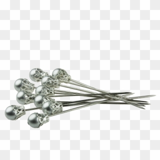 10 Silver Crown Pins - Body Jewelry, HD Png Download