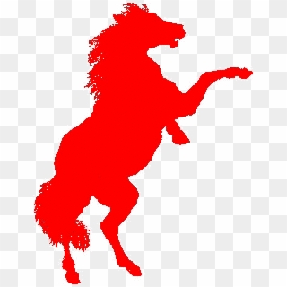 Running Mustang Clip Art - Red Horse, HD Png Download