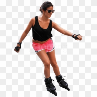Free Png On Roller Skates Png Images Transparent - People Roller Skating Png, Png Download