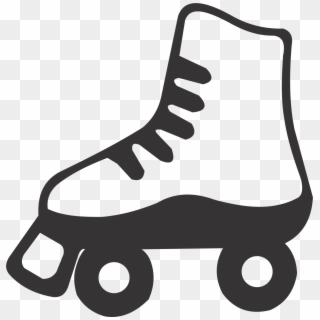 Clip Free Skate Usa Custom Jackets - Black And White Roller Skate Clip Art, HD Png Download