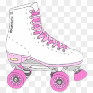 #pink #white #rollerskate #skate #cute #tumblr #interesting, HD Png Download