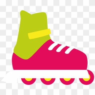 Shoe Skateboard Roller Skating - Roller Skates Cartoon, HD Png Download