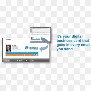 Over 24,000 Allstate Agents And Staff Members Are Currently - Allstate Email Signature, HD Png Download