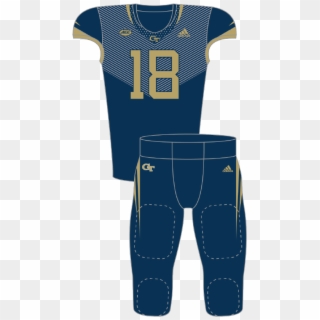 Georgia Tech 2018 Blue Uniform - Sports Jersey, HD Png Download