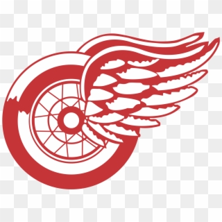 Detroit Red Wings Logo Png Transparent - Black And White Red Wings Logo, Png Download