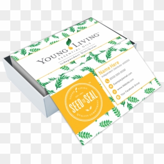 Young Living Business Card Design - Paper, HD Png Download