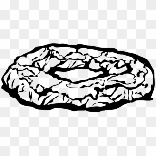 Mardi Gras King Cake Outline Clip Art - Black And White King Cake Clip Art, HD Png Download