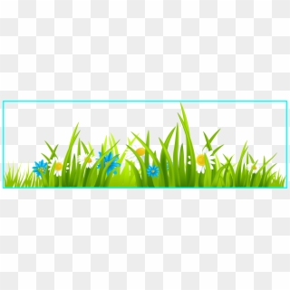Appealing Grass Clip Art Diversos Pic Of Ⓒ - Grass And Flower Png, Transparent Png