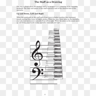 Reading Mallet Percussion Music Thumbnail Reading Mallet - Treble Clef, HD Png Download