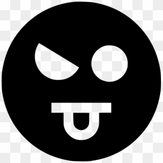 Evil Eye S Comments - Sad Black Smiley Face, HD Png Download