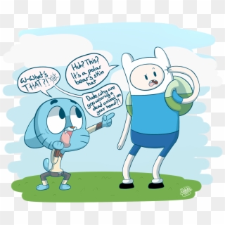 Gumball Meets The Human By Arachnide Pool, HD Png Download