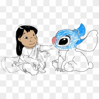[drawing] Lilo And Stitch Sketches - Cartoon, HD Png Download