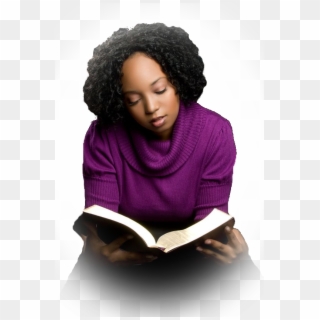 Woman Reading Bible - Reading The Bible Png, Transparent Png