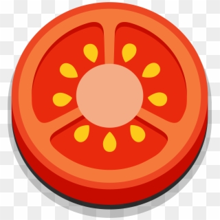 Cherry Tomato Vegetable Fruit Onion - Cartoon Tomato Slice Png, Transparent Png