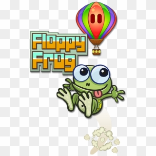 Floppy Frog Flappy Bird Frogger Footer - Cartoon, HD Png Download