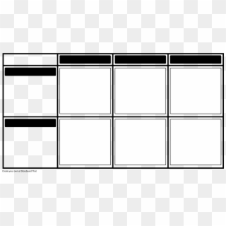 Grid - 3x2 - Storyboard Template Storyboard Strategy, HD Png Download