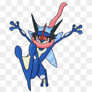 “ash Greninja Strikes Silently I'm Super Hyped For - Cartoon, HD Png Download