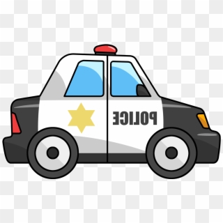 Free Cartoon Police Car Clip Art - Police Car Clipart, HD Png Download