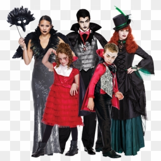 Vampire And Goth Costume Collection - Halloween Costumes Png, Transparent Png