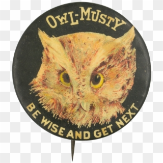 Owl-musty Be Wise And Get Next Beer Button Museum - Brenau Women's College Seal, HD Png Download