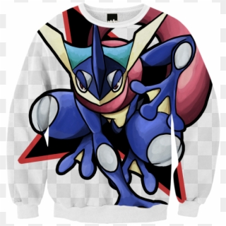 Shop Greninja Sweatshirt Ribbed Sweatshirt By Iris-sempi - Cartoon, HD Png Download