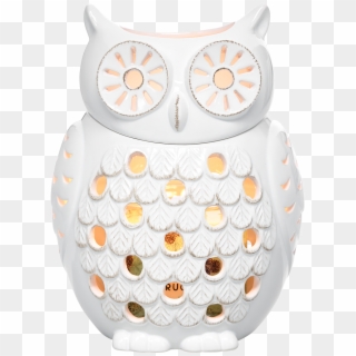 Partylite Snowy Owl Snowglobe Tealight Holder , Png, Transparent Png