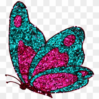 Glitter Butterfly Png - Glitter Butterfly Clipart, Transparent Png